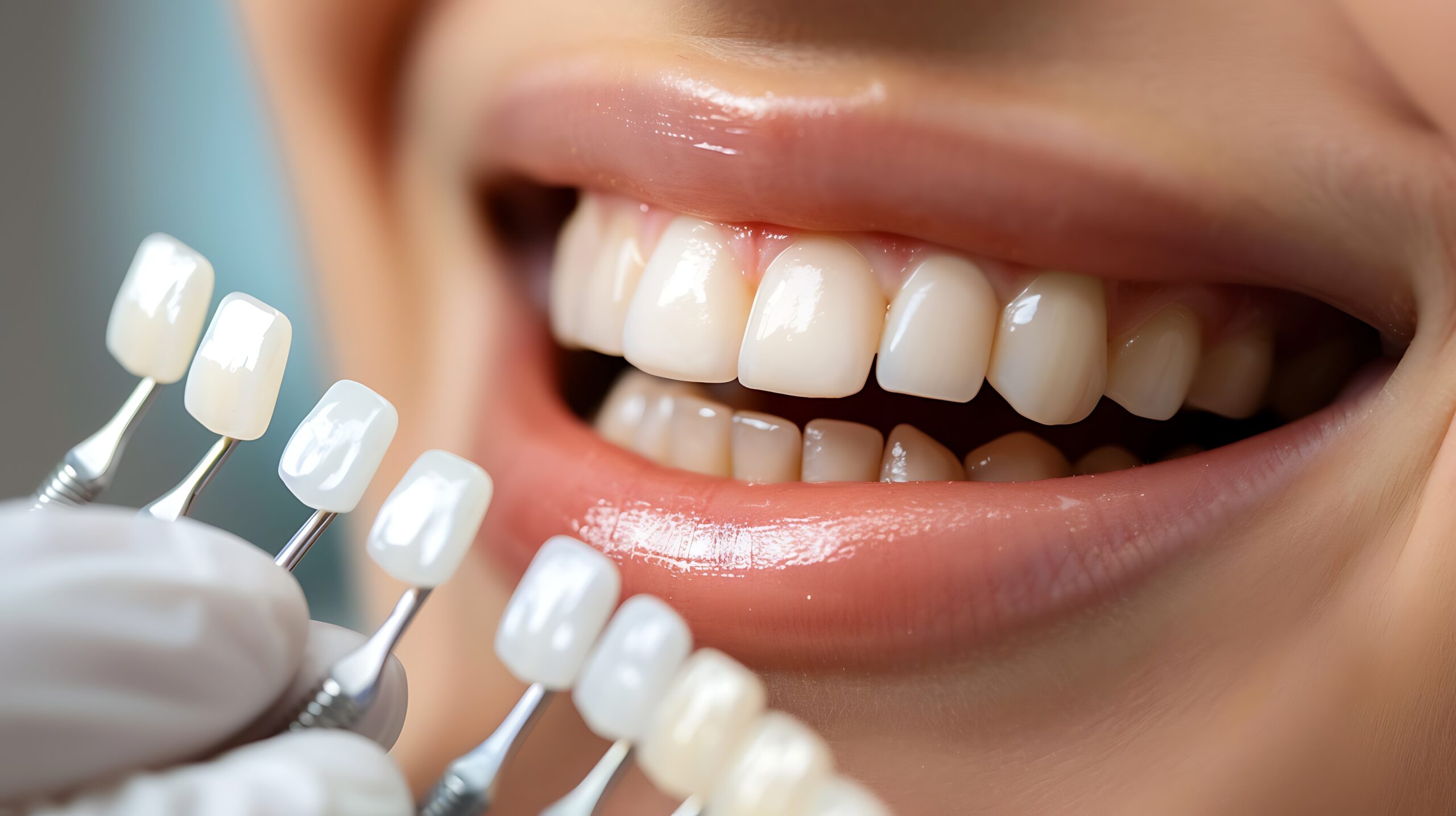 Close up of a bright, healthy smile after dental veneers at Anzac Avenue Dental, Kallangur
